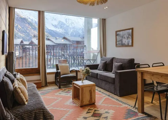 דירה Vallee Blanche 4pax Vue Mtblanc Parking 400m Remontee