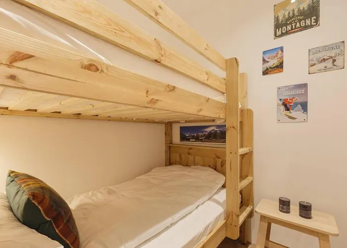 Vallee Blanche 4pax Vue Mtblanc Parking 400m Remontee דירה