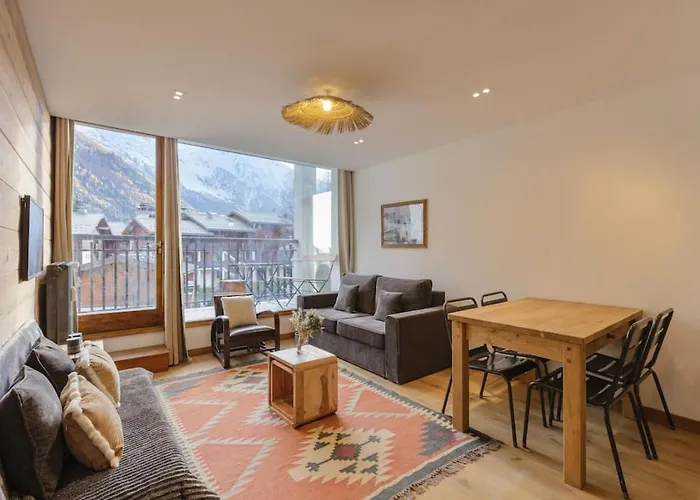 Appartamento Vallee Blanche 4pax Vue Mtblanc Parking 400m Remontee Chamonix